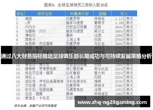 通过八大财务指标推动足球俱乐部长期成功与可持续发展策略分析 通过八大财务指标推动足球俱乐部长期成功与可持续发展策略分析